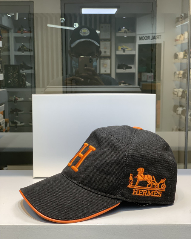 Hermes Kobe Classic Baseball Cap Black  (1:1)